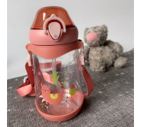 Пляшка для води дитяча Ardesto Llama 500 мл, рожева, пластик
